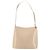 Borsa a Spalla Gancini in Pelle Beige Argento Auth 160686 di Salvatore Ferragamo - vista 2