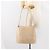 Borsa a Spalla Gancini in Pelle Beige Argento Auth 160686 di Salvatore Ferragamo - vista 23