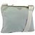 PRADA Schultertasche Nylon Hellblau Silber Authentisch 156862