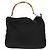 Borsa a mano in nylon Gucci Bamboo 2 vie nera oro 001 2058 1577 5 Auth gh1412 Nero D'oro - vista 13