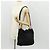 Borsa a mano in nylon Gucci Bamboo 2 vie nera oro 001 2058 1577 5 Auth gh1412 Nero D'oro - vista 24
