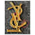 Broche Yves Saint Laurent logo YSL Doré  - vue 5