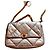 Chanel 19 Lammleder Handtasche Silber
