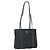 Borsa Tote PRADA in nylon e pelle nera argento autentica bs31865 Nero
