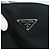 Borsa Tote PRADA in nylon e pelle nera argento autentica bs31865 Nero - vista 17