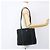Borsa Tote PRADA in nylon e pelle nera argento autentica bs31865 Nero - vista 24