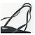 Borsa Tote PRADA in nylon e pelle nera argento autentica bs31865 Nero - vista 8