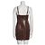 Autre Marque ASTR the Label Python Schlangenmuster Mini Slip Kleid Braun - Ansicht 2