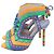 Sandali con lacci e perline Sophia Webster in pelle multicolore - vista 4