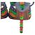 Sandali con lacci e perline Sophia Webster in pelle multicolore - vista 6