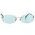 Gafas de sol sin montura Acne Studios en metal turquesa