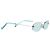Gafas de sol sin montura Acne Studios en metal turquesa - vista 2