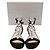 Sandali T-Strap Decorati Jimmy Choo Averie in Pelle Scamosciata Nera Nero - vista 8