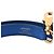 Tracolla Tressage Cuir di Hermès in pelle Epsom blu - vista 3