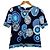 Blusa de seda estampada LEONARD FASHION Azul Azul marino