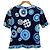 Blusa de seda estampada LEONARD FASHION Azul Azul marino - vista 2