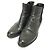 Prada Leder Chelsea Boots Schwarz