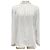 Autre Marque Blusa de georgette con botones de perla PLST Blanco