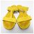 Sandali piatti in suede Altus di Manolo Blahnik Giallo - vista 2
