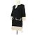 Timeless Chanel Fransen-Tweedkleid Schwarz - Ansicht 9