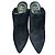 Mule in suede con punta affusolata e logo RV Roger Vivier Nero - vista 3