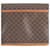 Céline Borsa a Spalla Celine Macadam Flap Marrone - vista 3