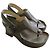 Loewe Ease Slingback Plattformsandalen Größe 38 Dunkelgrün