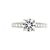 Cartier 1895 Solitär-Platinring - Ansicht 2