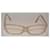 Lunettes Yves Saint Laurent beige en plastique  - vue 2