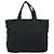 Borsa Tote Prada in nylon nero argento Auth 158528 - vista 2