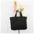 Borsa Tote Prada in nylon nero argento Auth 158528 - vista 25