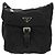 PRADA Schultertasche Nylon Silber Schwarz Auth 158487 - Ansicht 13