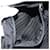 PRADA Schultertasche Nylon Silber Schwarz Auth 158487 - Ansicht 31