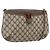 Gucci GG Supreme Web Sherry Line Schultertasche PVC Beige 39 02 026 Auth ka1189