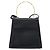 Borsa a mano in pelle Gancini Salvatore Ferragamo 2 in 1 Nero Oro Auth 157338 - vista 13