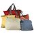 PRADA Borsa a Mano in Tela di Nylon 5 Set Beige Rosso Giallo Auth ti3570