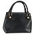 Borsa a mano VERSACE in pelle nera e oro Auth 160742 Nero D'oro