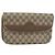 GUCCI GG Supreme Clutch Bag PVC Beige Oro 004 106 0024 Auth 160587