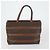 Céline Borsa a Spalla in Tela Macadam CELINE in Pelle PVC 3 Pezzi Rosso Marrone Auth fm4983 - vista 10