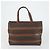 Céline Borsa a Spalla in Tela Macadam CELINE in Pelle PVC 3 Pezzi Rosso Marrone Auth fm4983 - vista 9