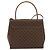 Céline Borsa a mano in tela Macadam CELINE in pelle PVC 2 in 1 marrone oro Auth 158705 D'oro - vista 2
