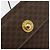 Céline Borsa a mano in tela Macadam CELINE in pelle PVC 2 in 1 marrone oro Auth 158705 D'oro - vista 20