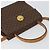 Céline Borsa a mano in tela Macadam CELINE in pelle PVC 2 in 1 marrone oro Auth 158705 D'oro - vista 6