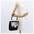Céline Borsa Medallion in pelle nera e oro Auth 160819 Nero D'oro - vista 25