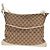 Borsa a Spalla GG Canvas Gucci Beige Argento 145856 Auth bs31883 - vista 13