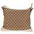 Borsa a Spalla GG Canvas Gucci Beige Argento 145856 Auth bs31883 - vista 3