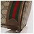Borsa Sherry Line GG Supreme Web di GUCCI in PVC beige e rosso 41 02 085 Auth 156905 - vista 8