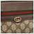 Borsa a Spalla Gucci GG Supreme Web Sherry Line PVC Beige Oro Auth 160559 D'oro - vista 17