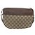 Borsa a Spalla Gucci GG Supreme Web Sherry Line PVC Beige Oro Auth 160559 D'oro - vista 2