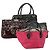 BALLY Borsa a Mano Burberry Celine Pelle Tela 4 Set Beige Rosa Auth 156747